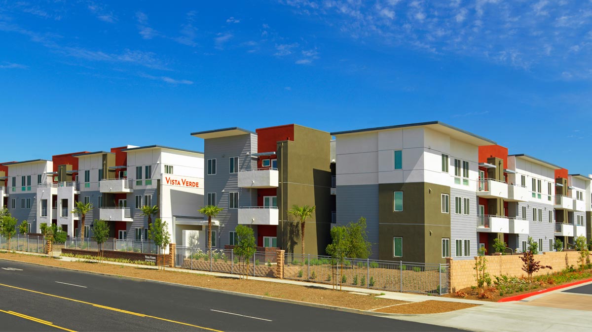 Exterior view at Vista Verde Apartments in Ontario, California